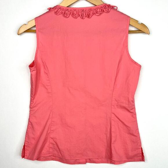 Talbots Petites Pink Button Down Tank Top 2P - Picture 6 of 9
